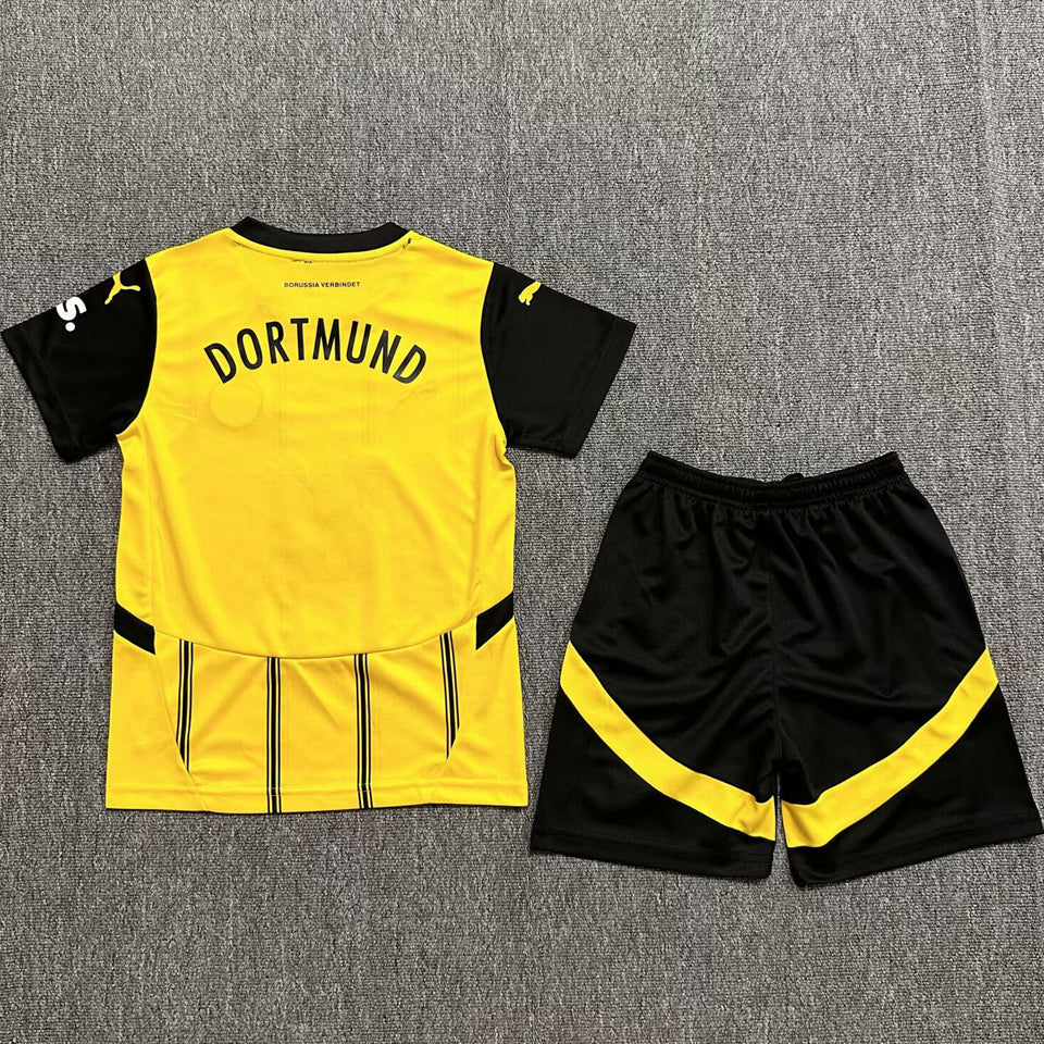 2024/25 Borussia Dortmund Home Short Sleeve Kids Jersey