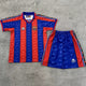 1996/97 Barcelona Home Short Sleeve Retro Kids Jersey