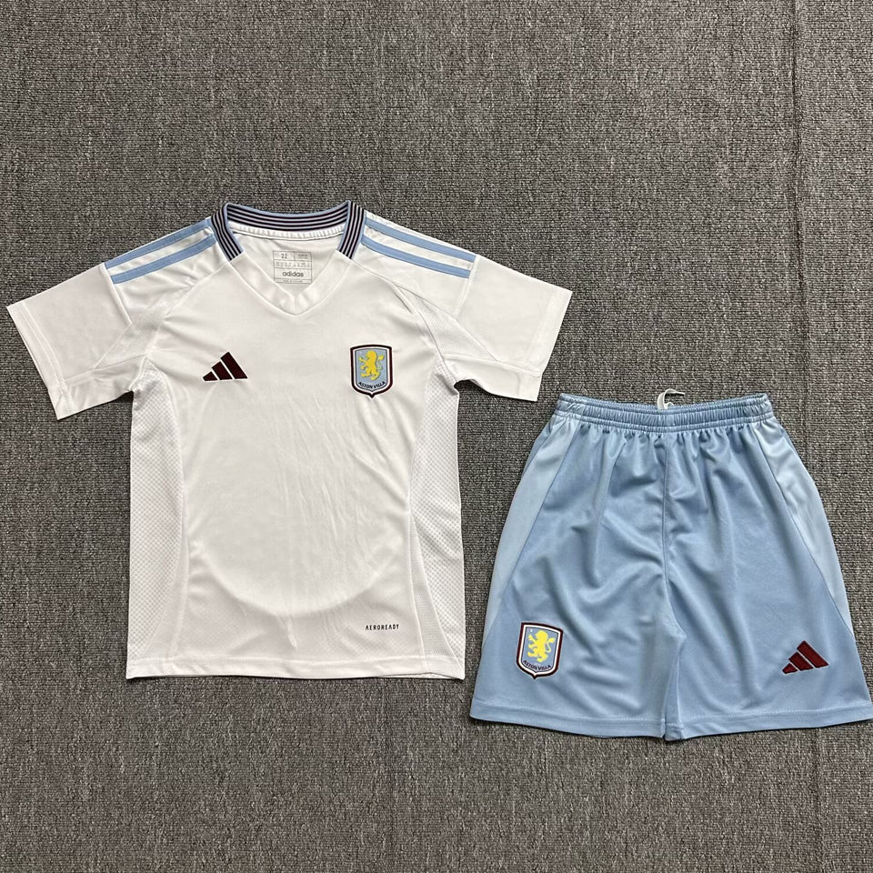 2024/25 Aston Villa Away Short Sleeve Kids' Jersey