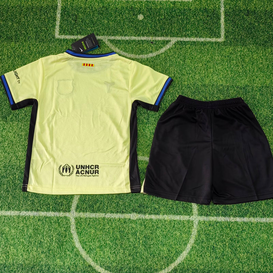 2025-26 FC Barcelona Away Kit Kids