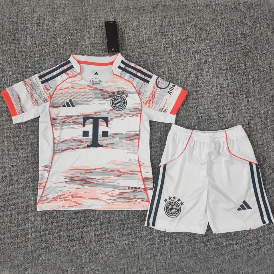 2025-26 Bayern Munich Away Kit Kids