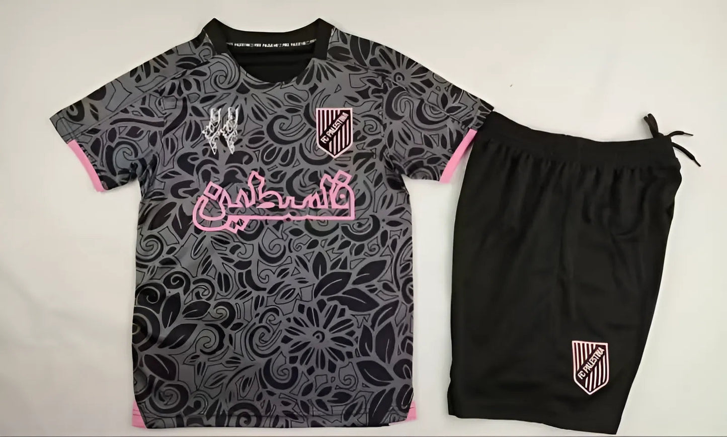 2024-25 Palestine Black And Pink Kit Kids