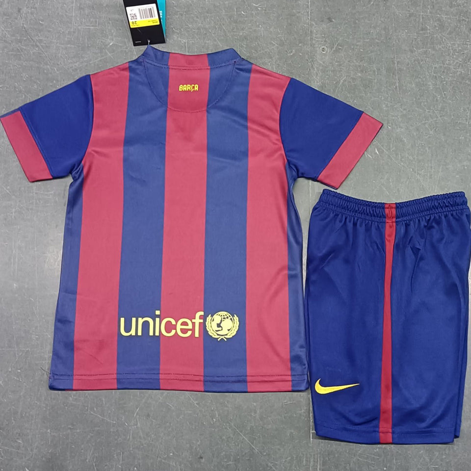 2014-15 FC Barcelona Home Kit Kids